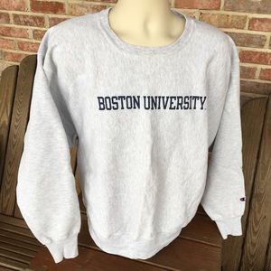 Champion Reverse Weave Boston Uni Sweatshirt Sz XL